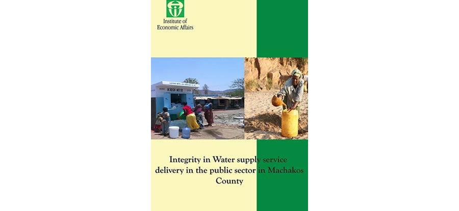 Integrity in Water supply service delivery in the public sector in Machakos County